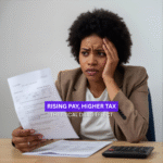 Graph showing fiscal drag effects on UK taxpayers