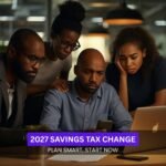 People reviewing financial documents in response to upcoming savings tax changes in 2027